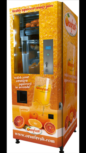 Maquina dispensadora vending Jugos de Naranja Oranfresh