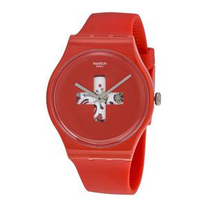 Reloj Swatch Suor106 Silicone Rojo Hombre