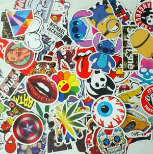 100 Calcomanias Stickers para Pcs Autos