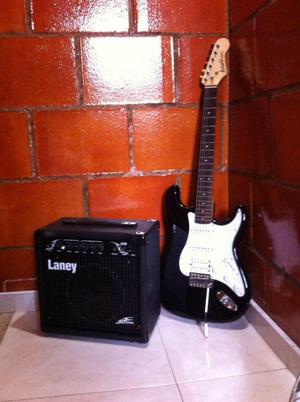 Guitarra washburn amplificador laney LX20