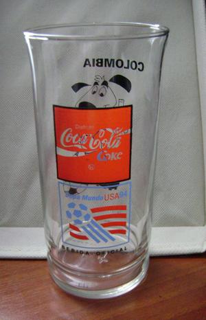 Vaso coleccionable Coca Cola copa mundo USA 94 Colombia