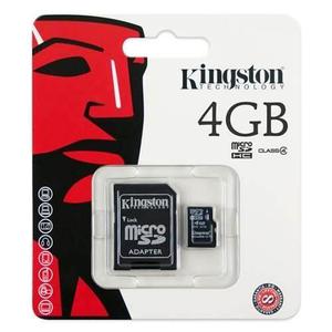Memoria Microsd 4gb Kingston Para Smartphone Tablet