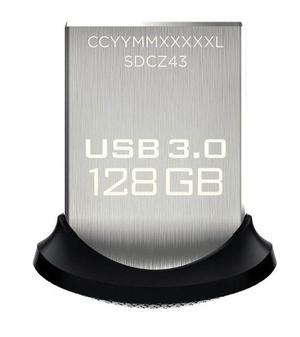 Memoria Usb 3.0 Sandisk 128gb Ultra Fit 10x Mas Rapida - 2.0