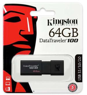 Memoria Usb Kingston 3.1 Dt100 G3 64gb