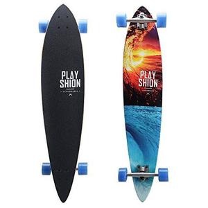 Playshion Cruising Pintail Longboard Skateboard (42 Pulga...
