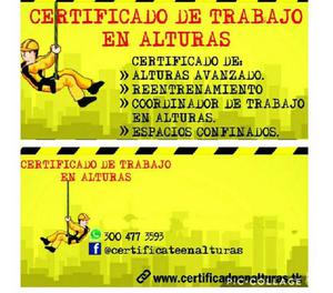 Certificate En Alturas