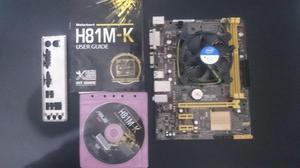 Combo Board ASUS H81MK Procesador Intel Core IGhz