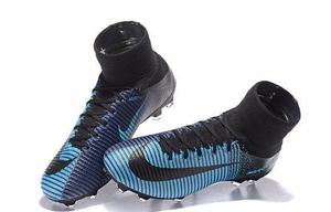 Guayo Nike Mercurial Superfly V Id Fg Black/ Sky Blue