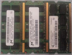 Memorias RAM 2 GB DDR2 PCS PCS