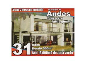 SE VENDE LOTES VIA MUNICIPIO ANDES - $90.000.000