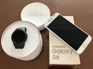 Samsung Galaxy S6 32gb + Gear S2 Estado 