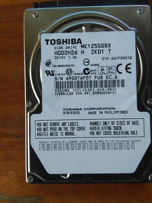 Vendo Disco Duro Toshiba 120 Gbs