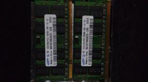 2 Memorias Genuinas Samsung PC2 de 1 Giga para MacBook 5300s