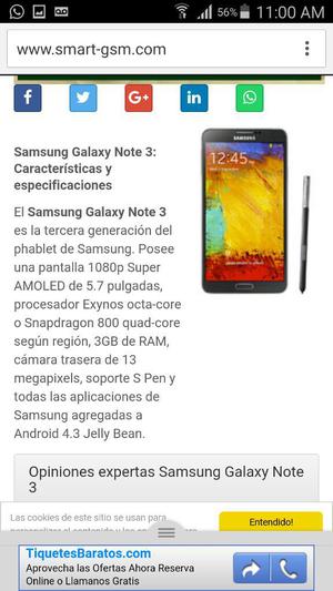 Samsung Note 3 Aprovecha Oferta