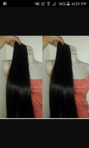 3 Extenciones Negras Y Cepillo Alizador