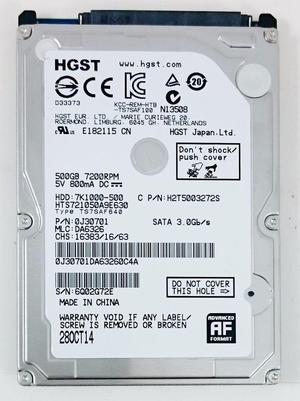 DISCO DURO 500 GB HGST NUEVOS