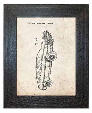 Delorean Patente De Automóvil De Arte Antiguo Aspecto De Im