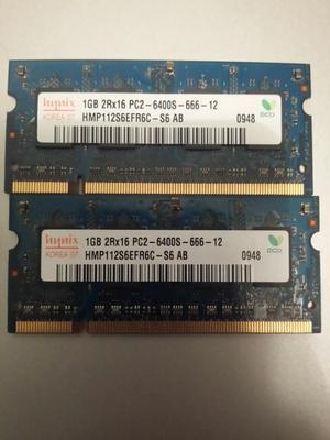 Memorias Ram 1gb para Portatil