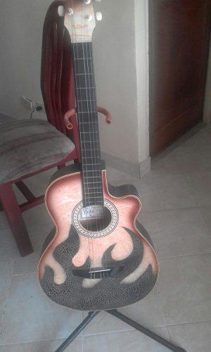 Guitarra Acústica, Trípode Y Estuche Para La Guitarra