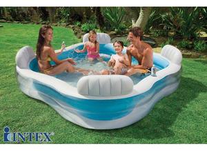 Piscina Tipo Jacuzzi Intex Inflable 4 Sillas