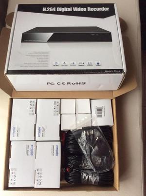 4 CAMARAS DE SEGURIDAD CON DVR DE 500 GB