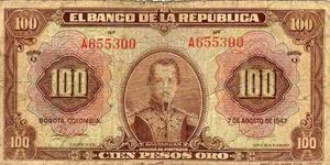 Billete De 100 Pesos Sangre Toro Del 47