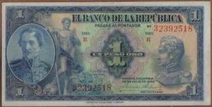 Colombia 1 Peso 20 Jul  Bgw021