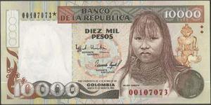 Colombia  Pesos  Bgw603 Reposicion Estrella