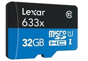 Memoria 32gb Lexar 633x Microsd U1 95mb/s + Reader Usb3