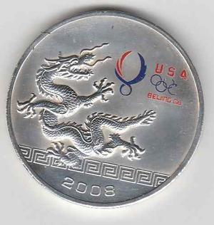 Moneda De Estados Unidos  Beijing En Plata  Gram