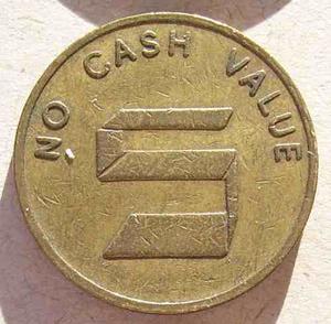 Moneda Token Ficha Usa No Cash Value 5 S E 181