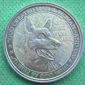 Moneda Token Ficha Usa North Shore Animal League 32mm
