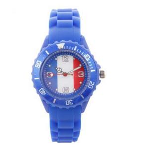 Reloj Deportivo Azul Francia Unisex Fútbol