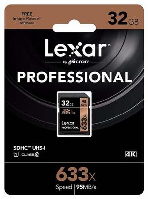 Sd Lexar 32gb Professional Uhs-i Clase 10 4k