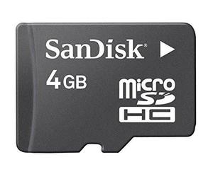 Tarjeta De Memoria Sandisk Microsdhc 4gb Con Adaptador Sd