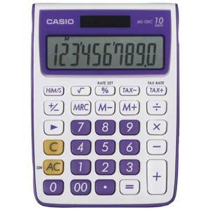 Calculadora De Función Estándar Casio Ms-10vc, Púrpura
