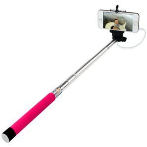 Monopod Selfie Disparador 3.5mm, Sin Pilas O Recarga, Rosado