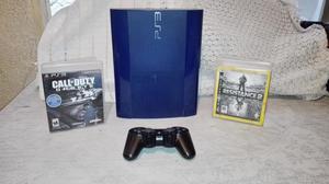PlayStation 3 edicion especial AZUL de 250 Gb con 1 control