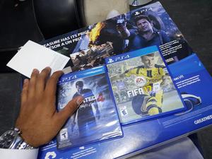 Ps4 Nuevo con Fifa 17 Y Uncharted4