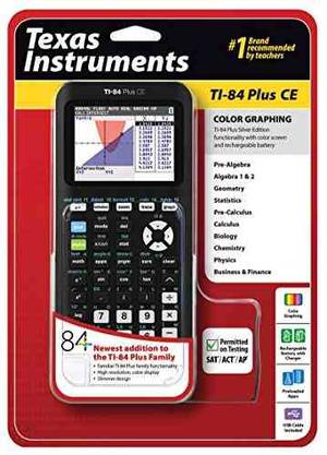 Texas Instruments Ti-84 Plus Ce Calculadora Gráfica, Negro