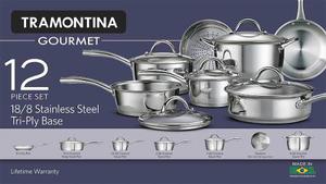 Tramontina Gourmet 12 Piezas Triple Base Del Cookware,