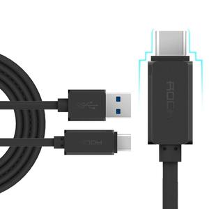 Cable Rock USB a Type C, Negro/ 1m USB de alta velocidad