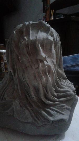Escultura rostro jesús con veladura