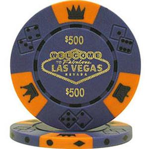 Fichas De Poker De 11,5 Gramos Fabuloso Las Vegas Tri-color