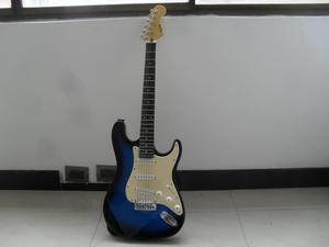 Guitarra eléctrica azul