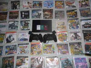 Play Station 2 + 2 Controles + 60 Juegos + 3 Memory Cards