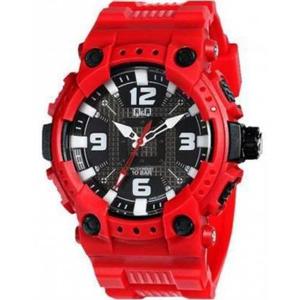 Reloj Q&q Gw82j005y Plastico Rojo Hombre