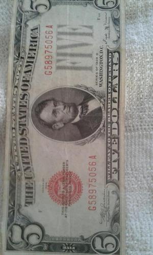 Billete de Cinco Dollars