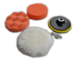  Mm) Kit Bruto Polaco Pulido Buffer Pad Para Coche P