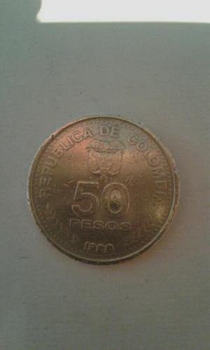 Moneda de 50 Pesos Colombia